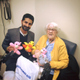 Fahim Rahim (right) and his patient, “Grandma Louise” at the Idaho Kidney Center in Boise, Idaho.